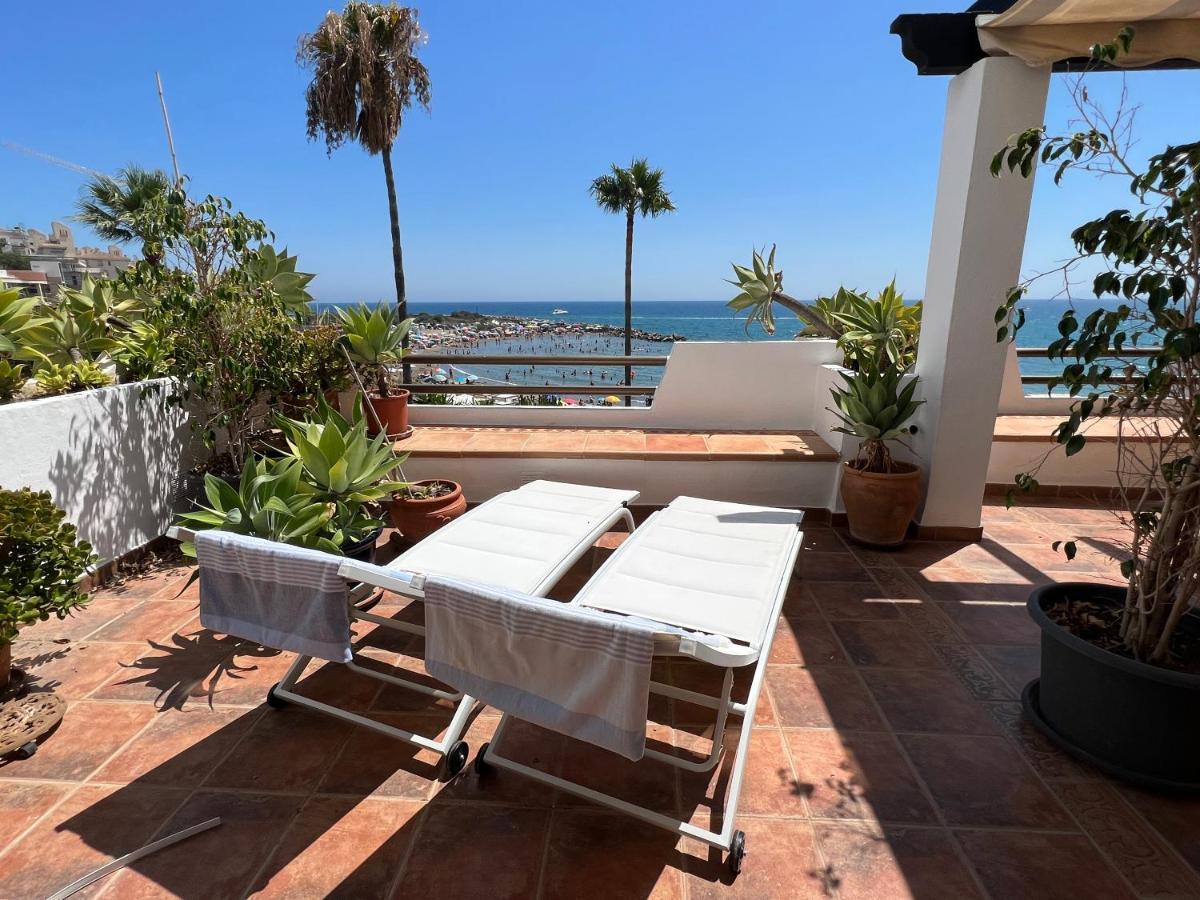 Playa Cristo Amazing Beach Terrace Appartment Estepona Bagian luar foto